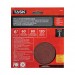 6" No Hole Peel & Stick Aluminum Oxide Sanding Discs (Assorted Grits 60,80,120)- 3/pack